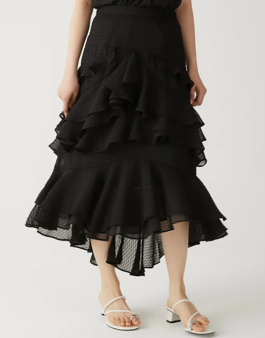 Luan frill asymmetry skirt